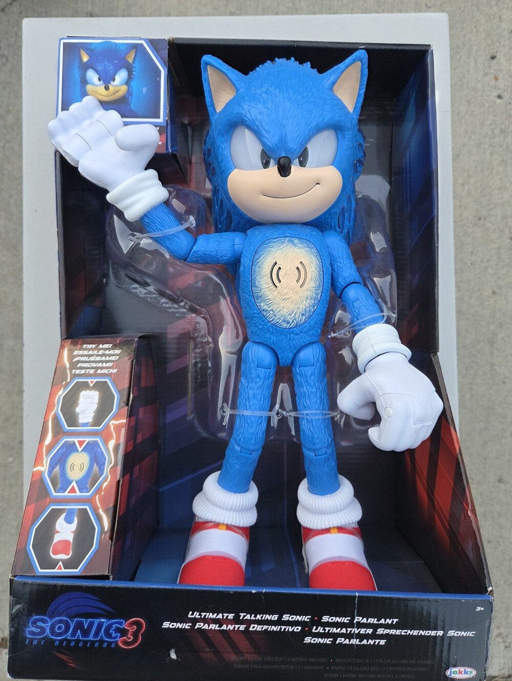 Sonic the Hedgehog 3 Ultimate Talking Sonic Figure - Blue